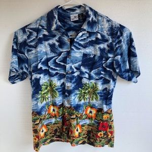 Good Vibes Hawaiian Tropical Men's Aloha Shirt XL